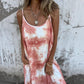 🎉🛍️Hot Promotion 50% OFF🥻Women Tie Dye Gradient Color Printed Spaghetti Strap Dresses