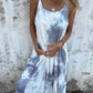 🎉🛍️Hot Promotion 50% OFF🥻Women Tie Dye Gradient Color Printed Spaghetti Strap Dresses