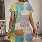 ⏰Last Day Hot Sale-49% OFF!!⌛💯Color-blocking Graphic Overlap Dress