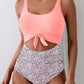 🔥🌟Last Day Promotion 60%🩱Women's Ruched Tie-Knot Tummy Control One-Piece Swimsuit