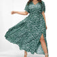 🎉Hot Promotion 50% OFF💃Women's Bohemian Floral Split Maxi Dress With Elastic Waist