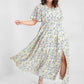 🎉Hot Promotion 50% OFF💃Women's Bohemian Floral Split Maxi Dress With Elastic Waist
