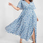 🎉Hot Promotion 50% OFF💃Women's Bohemian Floral Split Maxi Dress With Elastic Waist