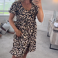 👗Time-limited Special 49% OFF⏰Women's Casual Leopard Print Mini Dress