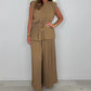 ⏳Time-limited Special Sale 49% OFF⏰Women's Sleeveless Belted Top & Long Pants Set