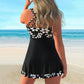 🔥LAST DAY SALE 70% OFF👙Women's Plants Print V Neck Swimdress & Tankini Set 