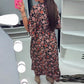 💃🍂Autumn Sales 49% OFF💝V-neck Printed Maxi Dress With 3/4 Sleeves