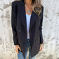 🏆Limited Sale 49% OFF🔥Womens Fashionable Solid Color Long-Sleeve Blazer