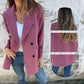 🏆Limited Sale 49% OFF🔥Womens Fashionable Solid Color Long-Sleeve Blazer