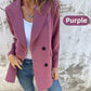 🏆Limited Sale 49% OFF🔥Womens Fashionable Solid Color Long-Sleeve Blazer