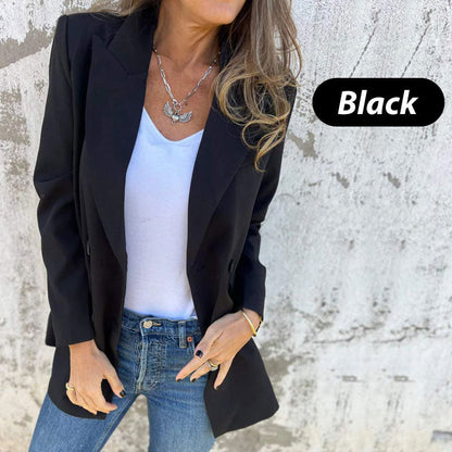 🏆Limited Sale 49% OFF🔥Womens Fashionable Solid Color Long-Sleeve Blazer