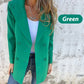 🏆Limited Sale 49% OFF🔥Womens Fashionable Solid Color Long-Sleeve Blazer