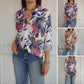 🍂Autumn Sales 49% OFF🍁Elegant Plants Print Button-up Shirt