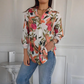 🍂Autumn Sales 49% OFF🍁Elegant Plants Print Button-up Shirt