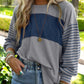 🍂Autumn Sales 49% OFF🔥Women’s Trendy Color Block Striped Long Sleeve T-Shirt