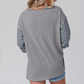 🍂Autumn Sales 49% OFF🔥Women’s Trendy Color Block Striped Long Sleeve T-Shirt