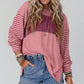 🍂Autumn Sales 49% OFF🔥Women’s Trendy Color Block Striped Long Sleeve T-Shirt