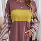 🍂Autumn Sales 49% OFF🔥Women’s Trendy Color Block Striped Long Sleeve T-Shirt