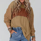 🍂Autumn Sales 49% OFF🔥Women’s Trendy Color Block Striped Long Sleeve T-Shirt