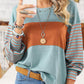 🍂Autumn Sales 49% OFF🔥Women’s Trendy Color Block Striped Long Sleeve T-Shirt