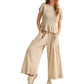 🍂Autumn Sales 49% OFF🔥Women’s Pleated Top & Wide-Leg Pants Set