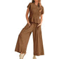 🍂Autumn Sales 49% OFF🔥Women’s Pleated Top & Wide-Leg Pants Set