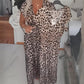 ⏳Off-Season Special Sale 50% OFF⏰Women's V-Neck Leopard Print Dress