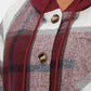 🍂Autumn Sales 49% OFF🔥Women's Plaid Button Down Fleece Lined Hooded Jackets Warm Coat