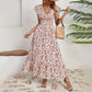 💃2025 Vacation Sale -50% OFF💯☀️Flowy V-Neck Floral Maxi Dress