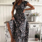 💃2025 Vacation Sale -50% OFF💯☀️Flowy V-Neck Floral Maxi Dress