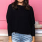 💖 Special Price £14.99🔥Last 3 Hours!!💝Women's Autumn Solid Round Neck Batwing-Sleeve Top