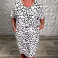 💃Last Day Promotion-49% OFF🎉Women's Casual Printed Crew Neck Dress