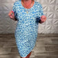 💃Last Day Promotion-49% OFF🎉Women's Casual Printed Crew Neck Dress