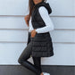 🔥HOT SALE 50% OFF🎁Autumn Women’s Zip-Up Sleeveless Hooded Long Puffer Vest 💕