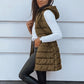 🔥HOT SALE 50% OFF🎁Autumn Women’s Zip-Up Sleeveless Hooded Long Puffer Vest 💕