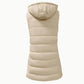 🔥HOT SALE 50% OFF🎁Autumn Women’s Zip-Up Sleeveless Hooded Long Puffer Vest 💕