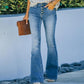 ✨Hot Sales - 49% OFF👖Vintage Button Fly High Waist Flare Leg Jeans