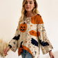 🎃Halloween  Sale -50% OFF👻Women's Halloween Loose Fit Batwing Knit Sweater