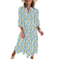 💖LAST DAY SALE 50%OFF💃Women's Long Sleeve V Neck Bohemian Midi Dress