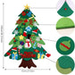 🎅Xmas Hot Sales - ONLY ￡8.99!🎄DIY Felt Christmas Tree for Kids – 32 Reusable Ornaments + Fairy Lights