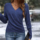 🔥Hot Sale 50% OFF⚡Women's Elegant Casual V-Neck Knit Top