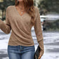 🔥Hot Sale 50% OFF⚡Women's Elegant Casual V-Neck Knit Top