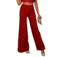 💖LAST DAY SALE 50% OFF💃Women’s Fashion Sequin Wide-Leg Pants