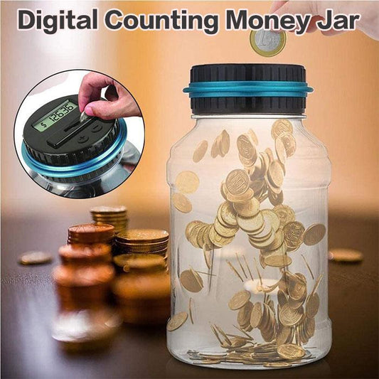 ⏰LAST DAY SALE 70% OFF🎁Watch Savings Grow – Digital Money Box with Auto Coin Counting & Target Setting