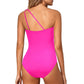 💥LAST DAY SALE 60% OFF🏖️🩱Women's One Shoulder One Piece Swimsuit Tummy Control Bathing Suit