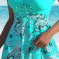 🔥LAST DAY SALE 70% OFF👙Women's Plants Print V Neck Swimdress & Tankini Set 