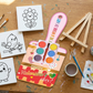 👍💥Valentines Day Gifts 50% OFF🎁Kids Mini Canvas & Easel Mini Watercolor Paint Set