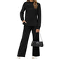 🔥LAST DAY SALE 60% OFF👍✨2026 New Women's Mock Neck Long Sleeve Lounge Set