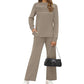 🔥LAST DAY SALE 60% OFF👍✨2026 New Women's Mock Neck Long Sleeve Lounge Set