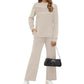 🔥LAST DAY SALE 60% OFF👍✨2026 New Women's Mock Neck Long Sleeve Lounge Set